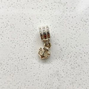 Gold-Plated anchor dangle charm
